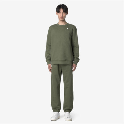 MICKYEL FRENCH TERRY - Pants - Sport Trousers - MAN - GREEN LICHEN