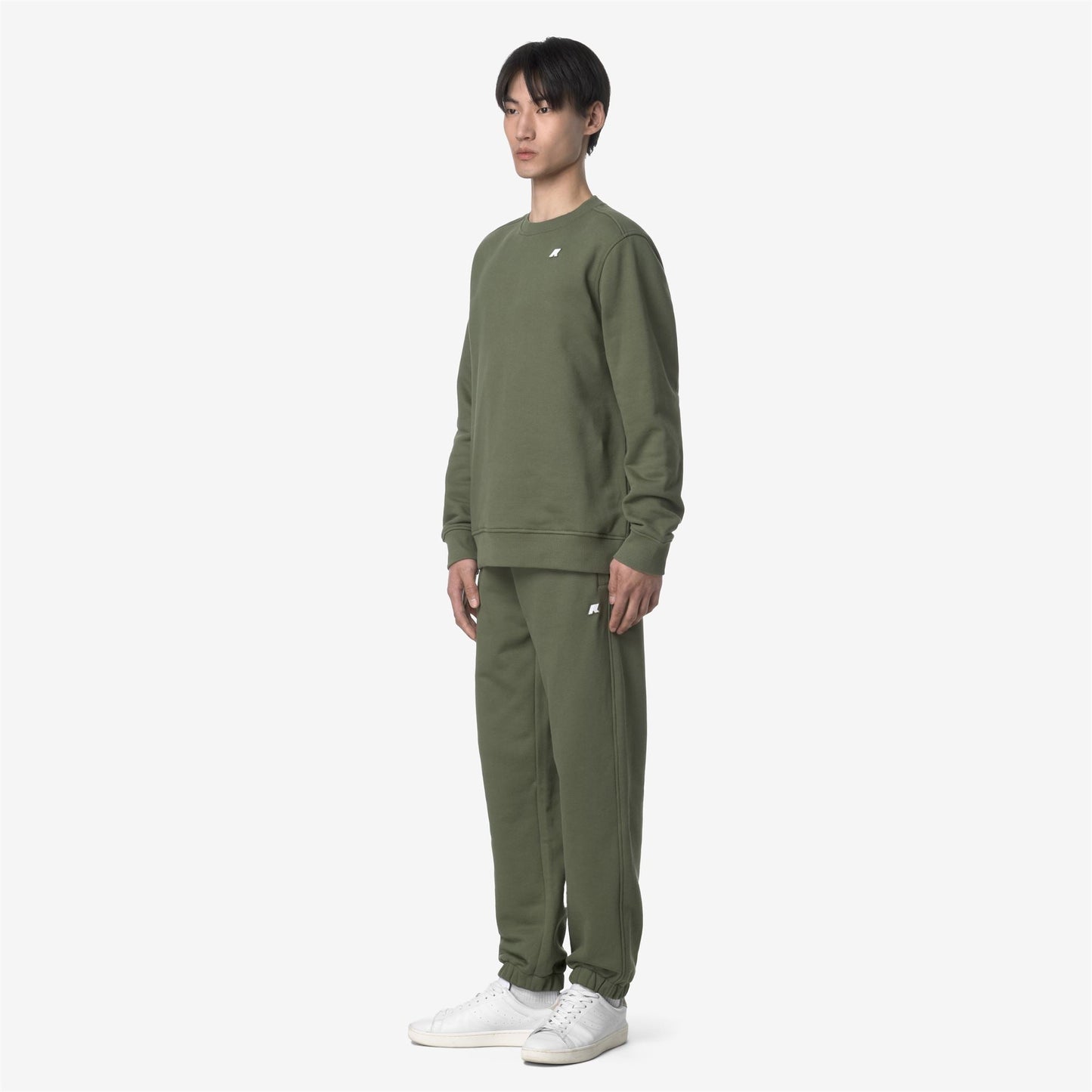 MICKYEL FRENCH TERRY - Pants - Sport Trousers - MAN - GREEN LICHEN