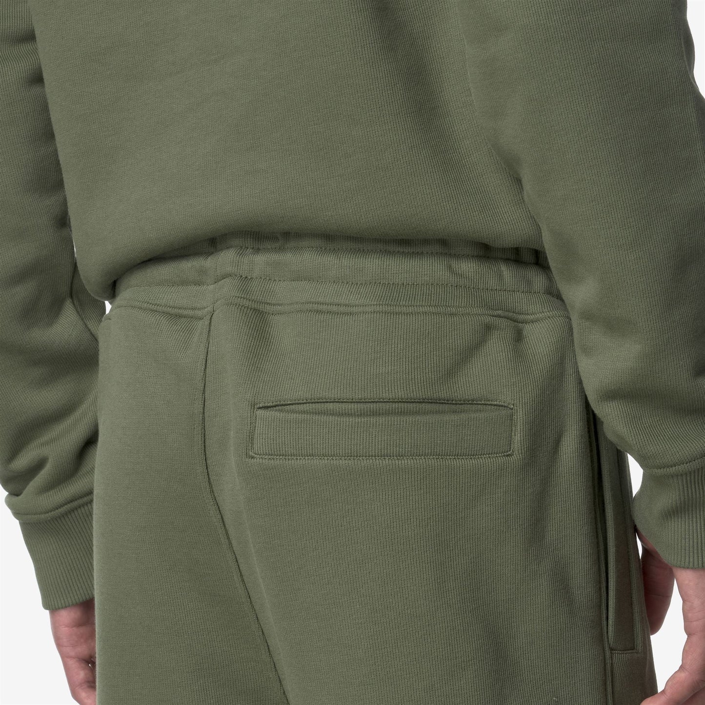 MICKYEL FRENCH TERRY - Pants - Sport Trousers - MAN - GREEN LICHEN