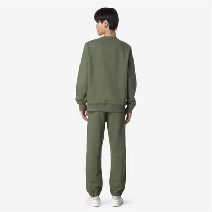 MICKYEL FRENCH TERRY - Pants - Sport Trousers - MAN - GREEN LICHEN