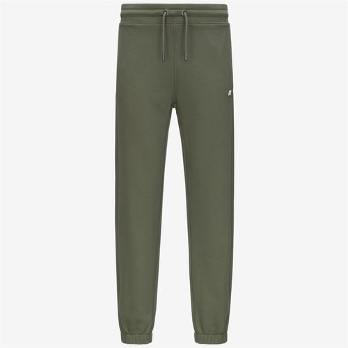 MICKYEL FRENCH TERRY - Pants - Sport Trousers - MAN - GREEN LICHEN