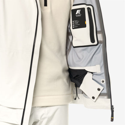 BOZEL 3 LAYERS - SHELL JACKET - Jackets - Mid - MAN - WHITE GARDENIA