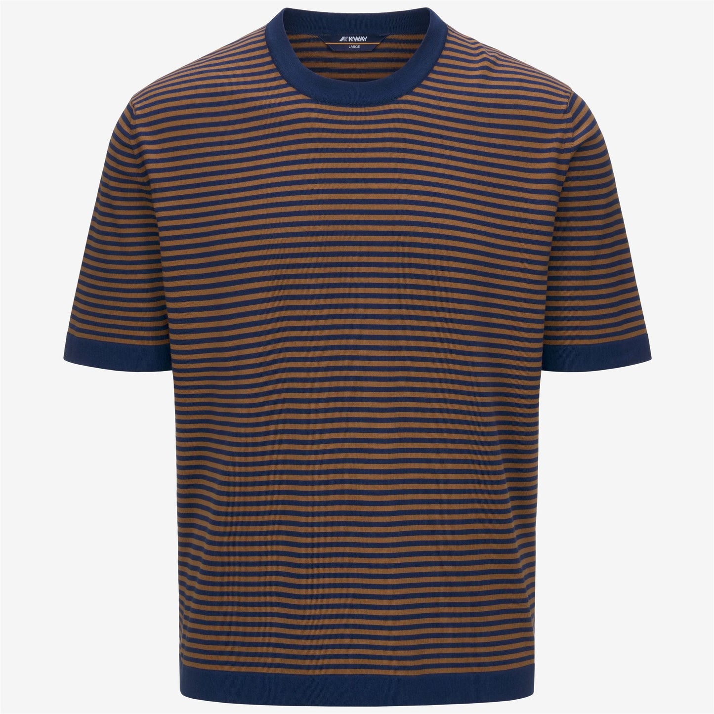COMBE STRIPES - Knitwear - Pull  Over - MAN - BLUE DEPTHS-BROWN BRAN