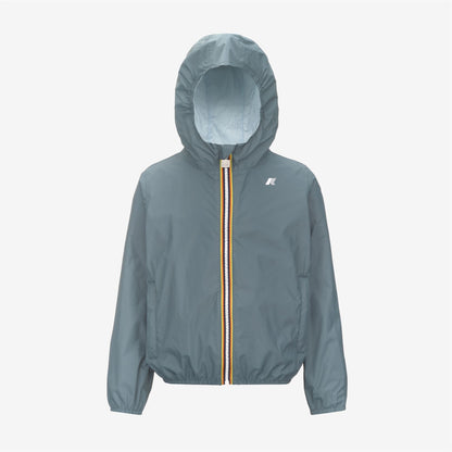 P. JAKE PLUS.2 REVERSIBLE - Jackets - Short - BOY - GREEN IRON-BLUE BABY