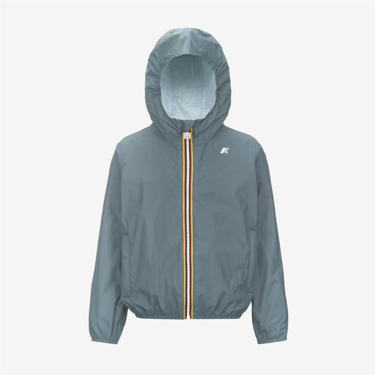 P. JAKE PLUS.2 REVERSIBLE - Jackets - Short - BOY - GREEN IRON-BLUE BABY