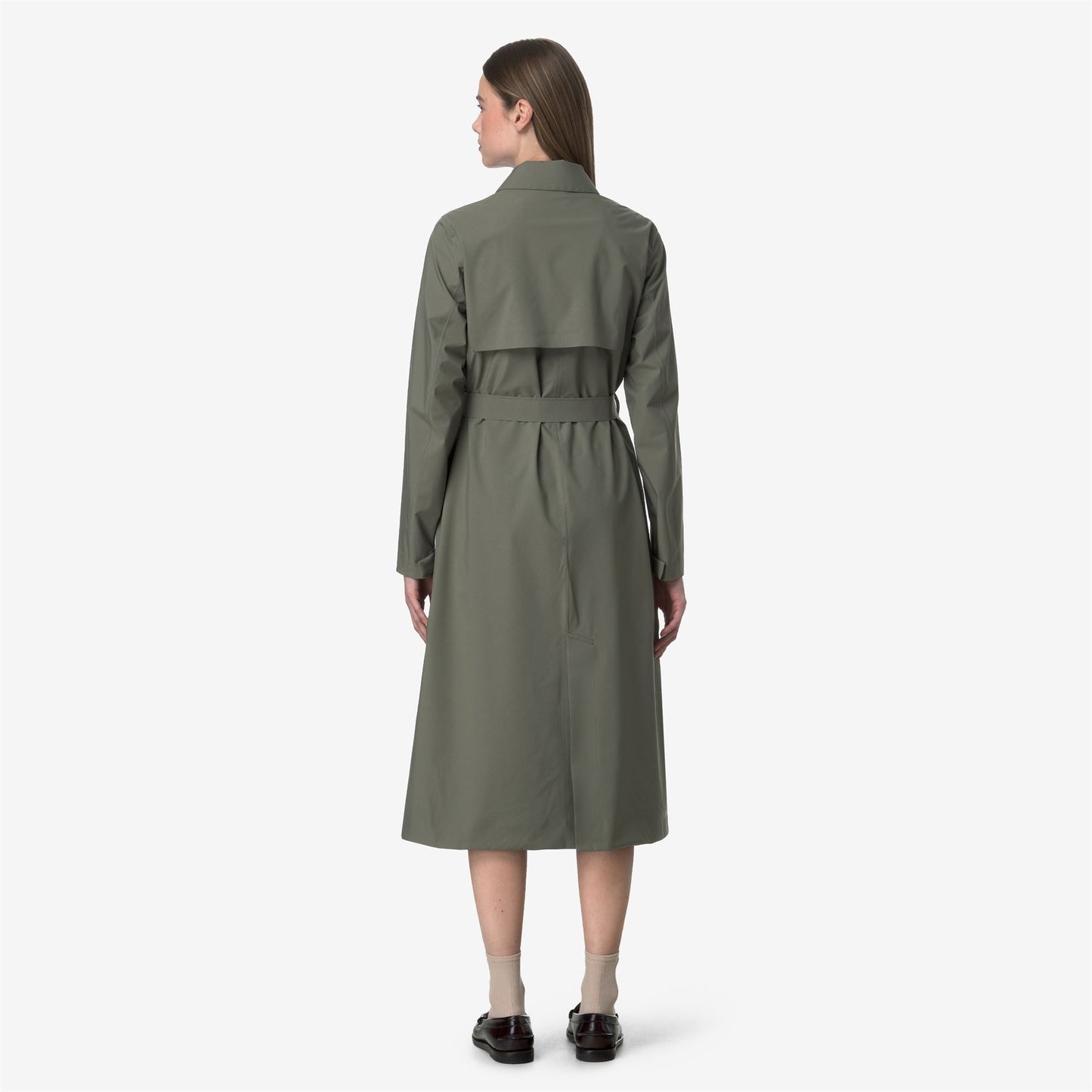 BARBRA STRETCH 2L - Jackets - Long - WOMAN - GREEN LICHEN