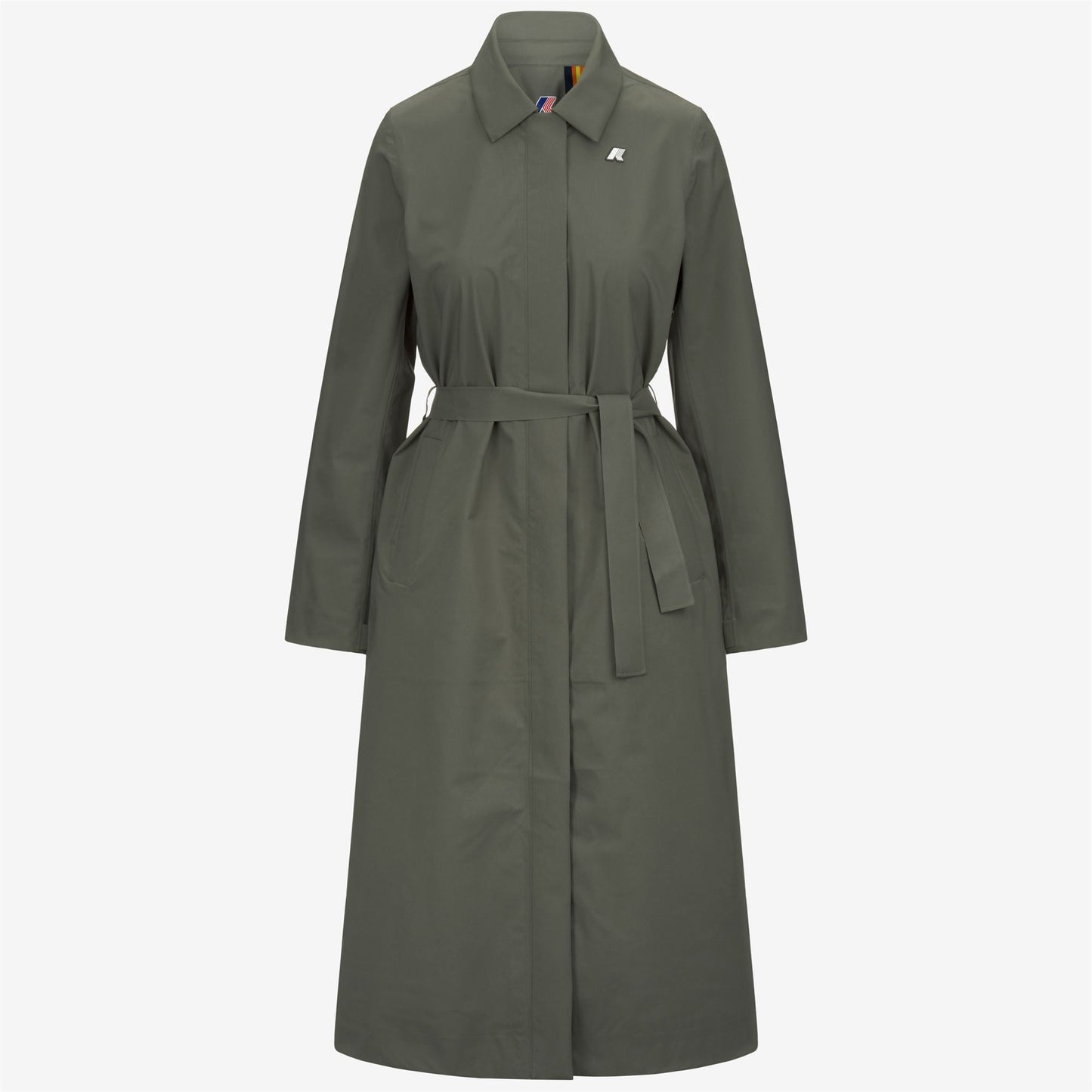 BARBRA STRETCH 2L - Jackets - Long - WOMAN - GREEN LICHEN