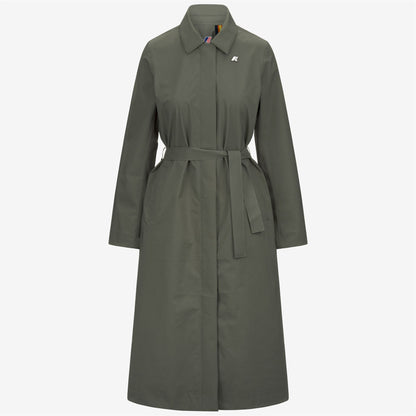 BARBRA STRETCH 2L - Jackets - Long - WOMAN - GREEN LICHEN