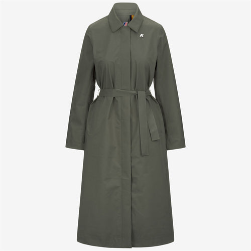 BARBRA STRETCH 2L - Jackets - Long - WOMAN - GREEN LICHEN