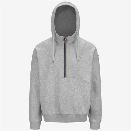 7002 HOODIE - Fleece - Jumper - UNISEX - GREY MEL
