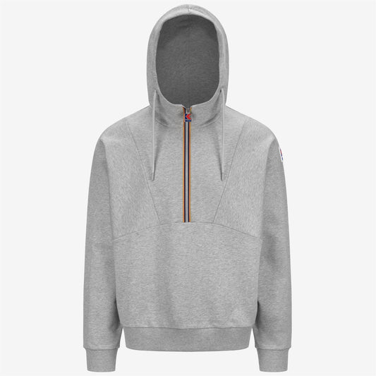 7002 HOODIE - Fleece - Jumper - UNISEX - GREY MEL