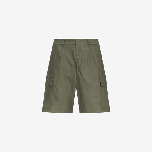 SERJE TWILL TECH - Shorts - Cargo - MAN - GREEN LICHEN