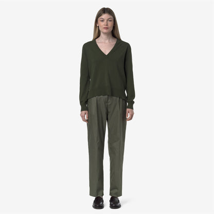 EYRE TWILL TECH - Pants - CHINO - WOMAN - GREEN LICHEN