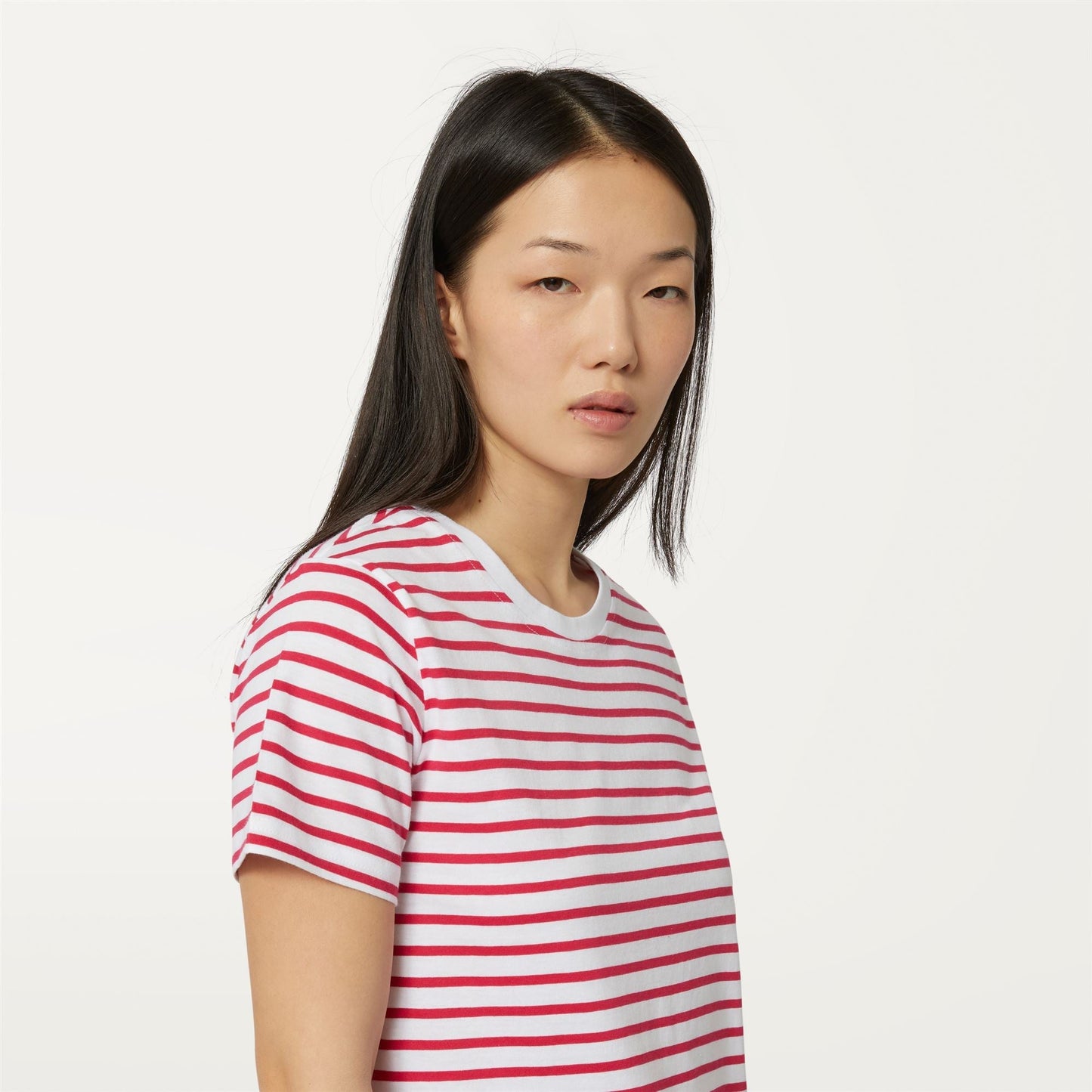 AMALIA STRIPES - T-ShirtsTop - T-Shirt - WOMAN - WHITE-RED BERRY