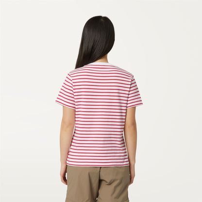 AMALIA STRIPES - T-ShirtsTop - T-Shirt - WOMAN - WHITE-RED BERRY