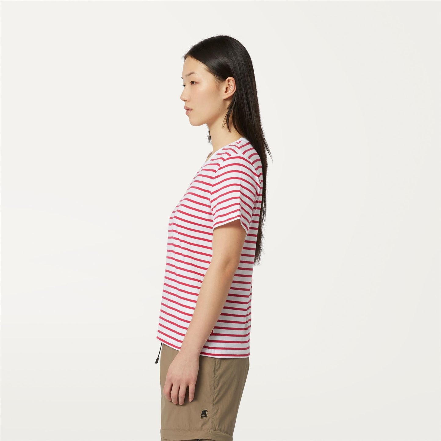 AMALIA STRIPES - T-ShirtsTop - T-Shirt - WOMAN - WHITE-RED BERRY