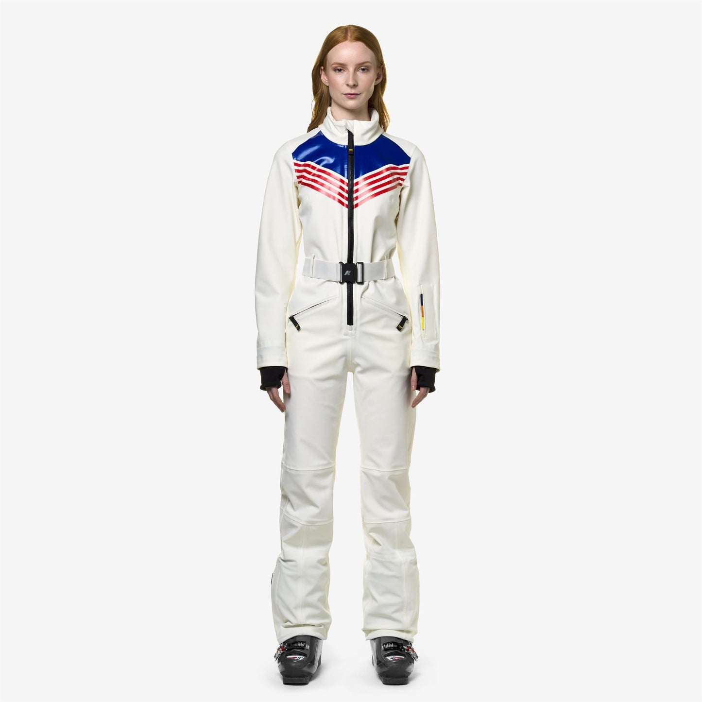 LECHERE ICONIC LOGO - Sport Suits - Coverall Suit - WOMAN - WHITE G-RED-BLUE R