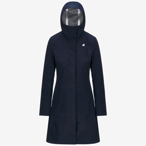 STEPHY BONDED JERSEY - Jackets - 3/4 LENGTH - WOMAN - BLUE DEPTH