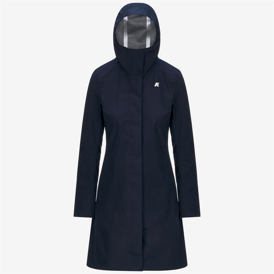 STEPHY BONDED JERSEY - Jackets - 3/4 LENGTH - WOMAN - BLUE DEPTH