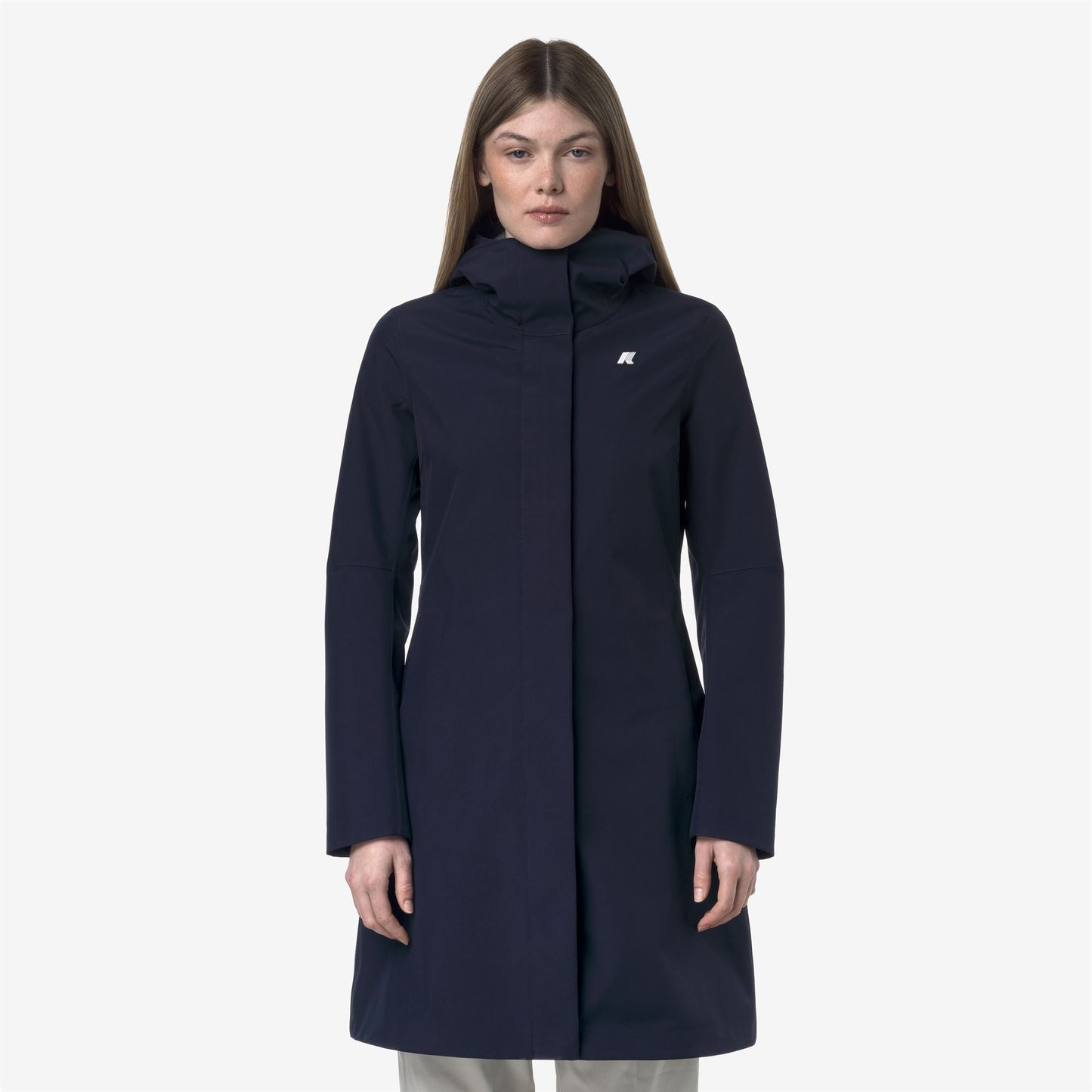 STEPHY BONDED JERSEY - Jackets - 3/4 LENGTH - WOMAN - BLUE DEPTH