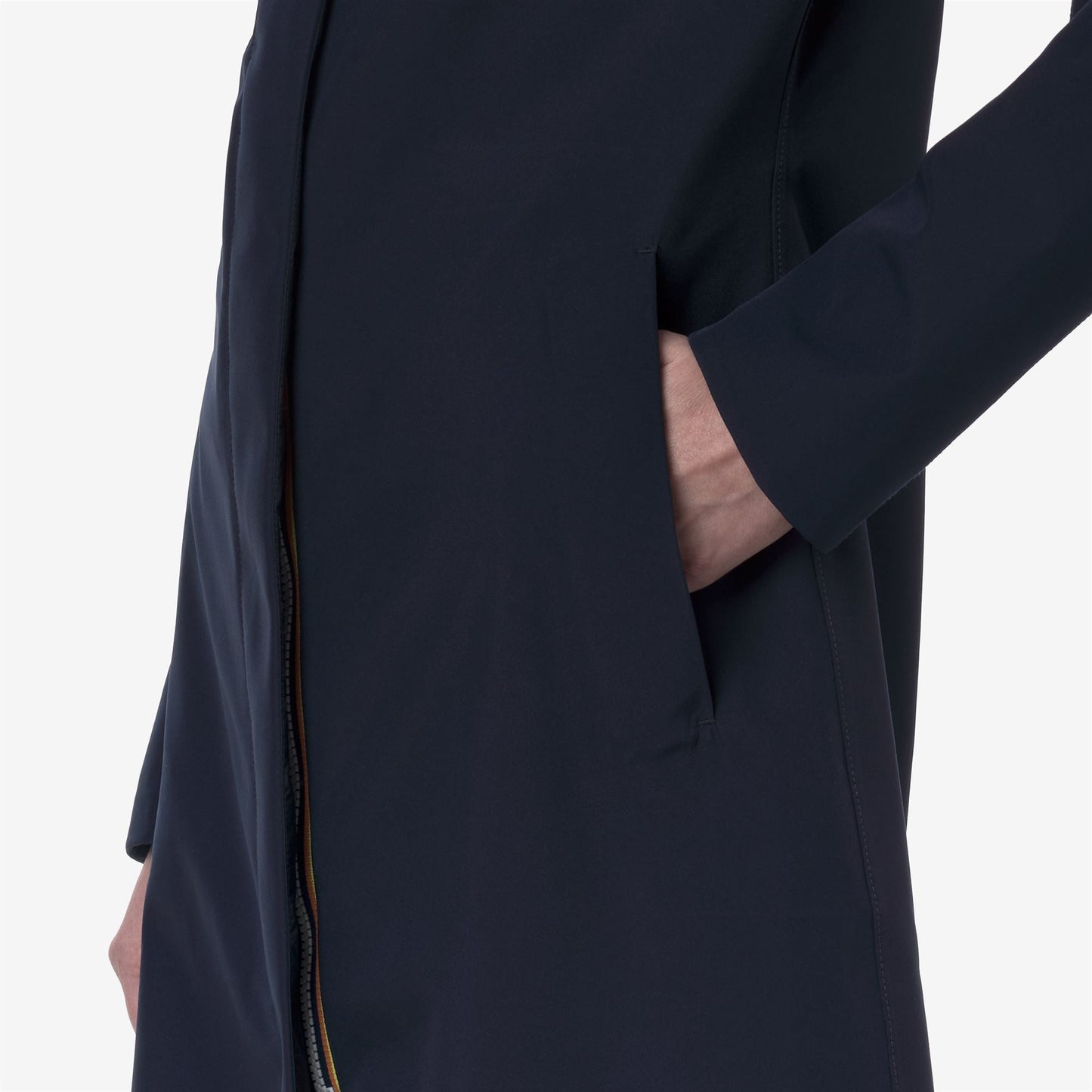 STEPHY BONDED JERSEY - Jackets - 3/4 LENGTH - WOMAN - BLUE DEPTH