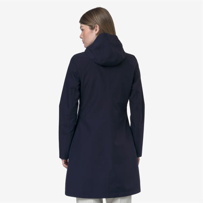 STEPHY BONDED JERSEY - Jackets - 3/4 LENGTH - WOMAN - BLUE DEPTH