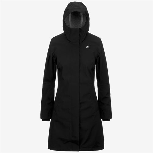 STEPHY BONDED JERSEY - Jackets - 3/4 LENGTH - WOMAN - BLACK PURE