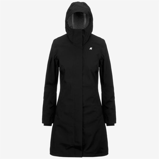 STEPHY BONDED JERSEY - Jackets - 3/4 LENGTH - WOMAN - BLACK PURE