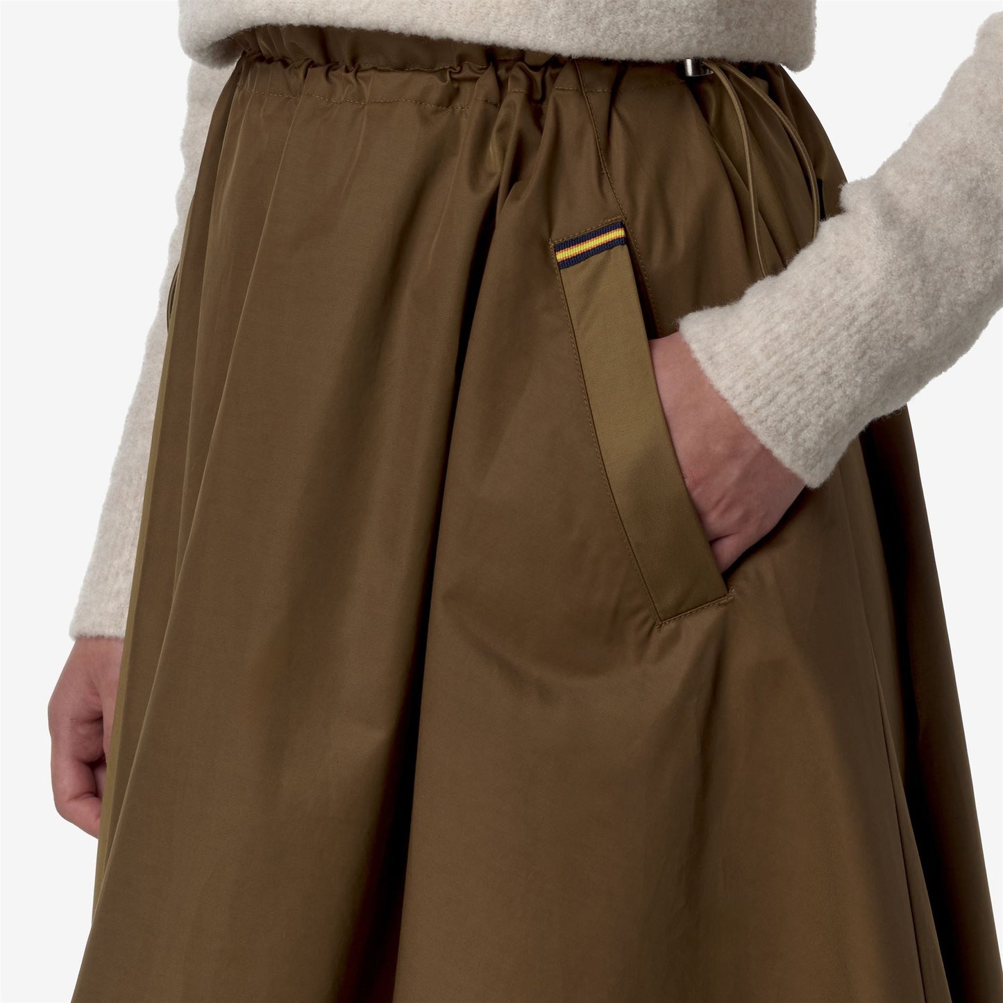 GAELA SATIN - Skirts - Longuette - WOMAN - BROWN CORDA
