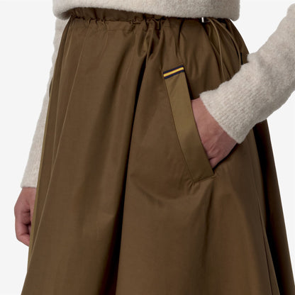 GAELA SATIN - Skirts - Longuette - WOMAN - BROWN CORDA