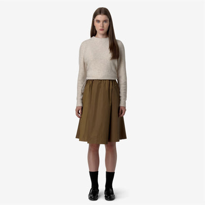 GAELA SATIN - Skirts - Longuette - WOMAN - BROWN CORDA