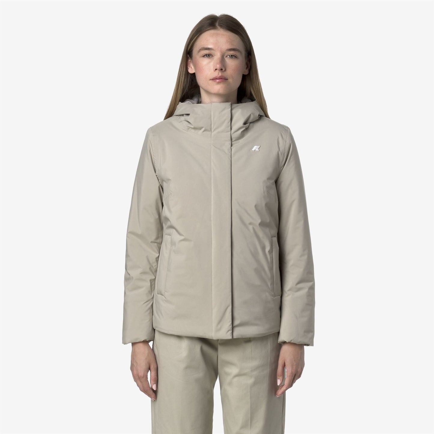 LIL SOFT TOUCH MARMOTTA - Jackets - Short - WOMAN - Beige Cashmere-Grey Goat