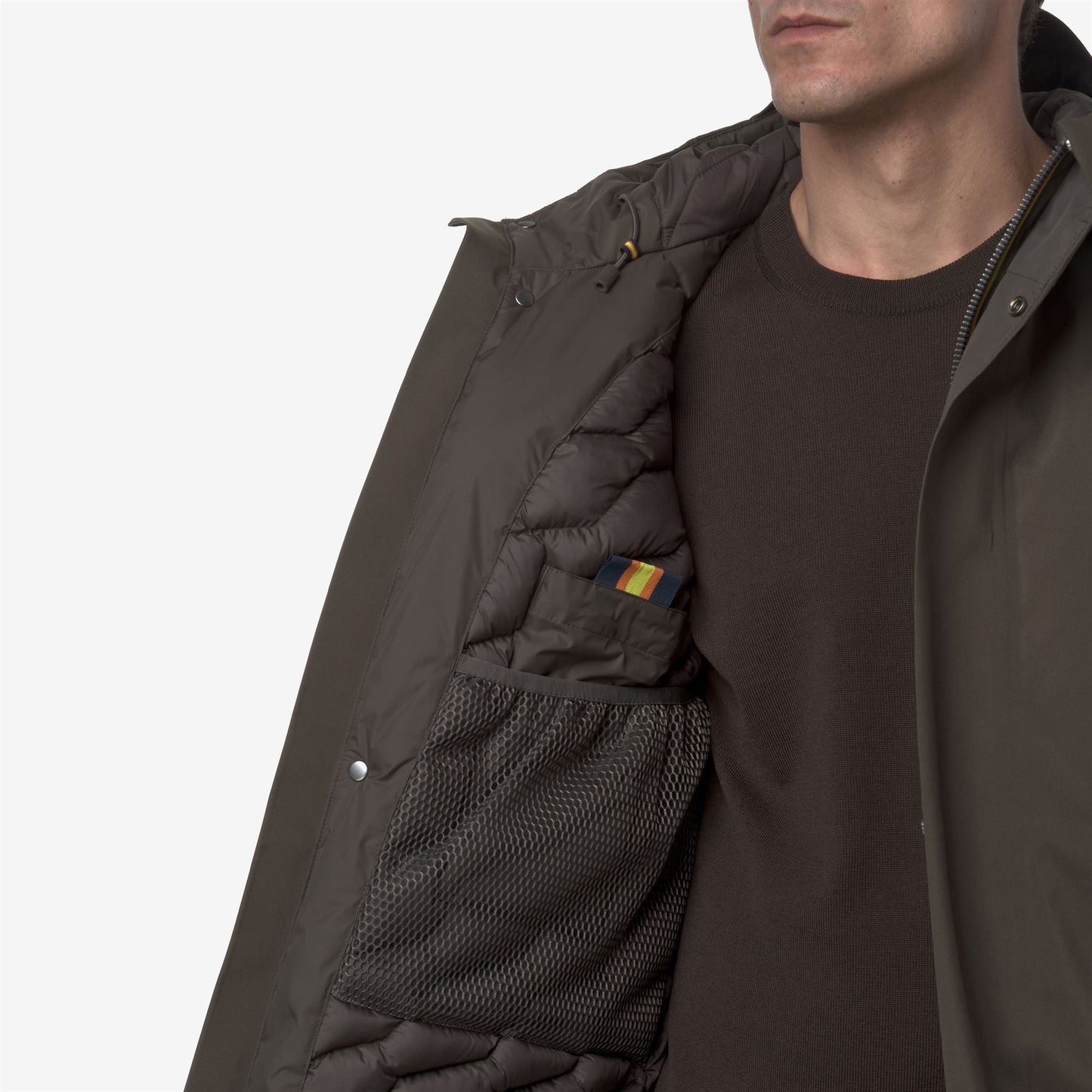 JACKEN BONDED PADDED - Jackets - Short - MAN - Black Olive Combo