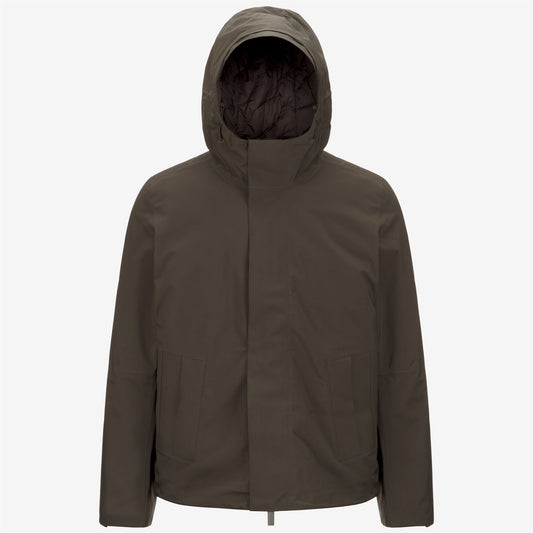 JACKEN BONDED PADDED - Jackets - Short - MAN - Black Olive Combo