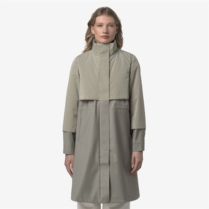 ELLA WOOL NYLON MIX - Jackets - Long - WOMAN - Green Oak-Green Oak