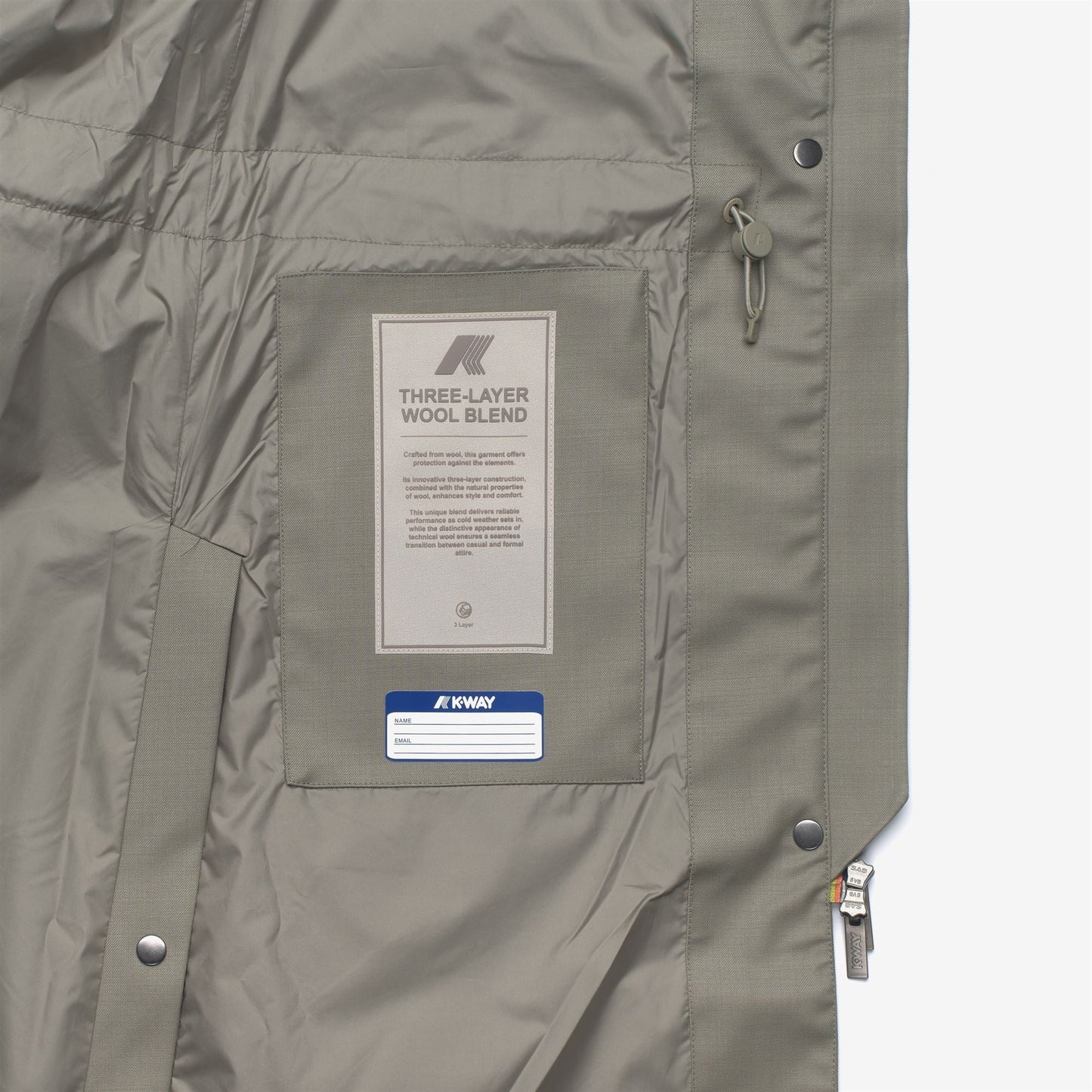 ELLA WOOL NYLON MIX - Jackets - Long - WOMAN - Green Oak-Green Oak