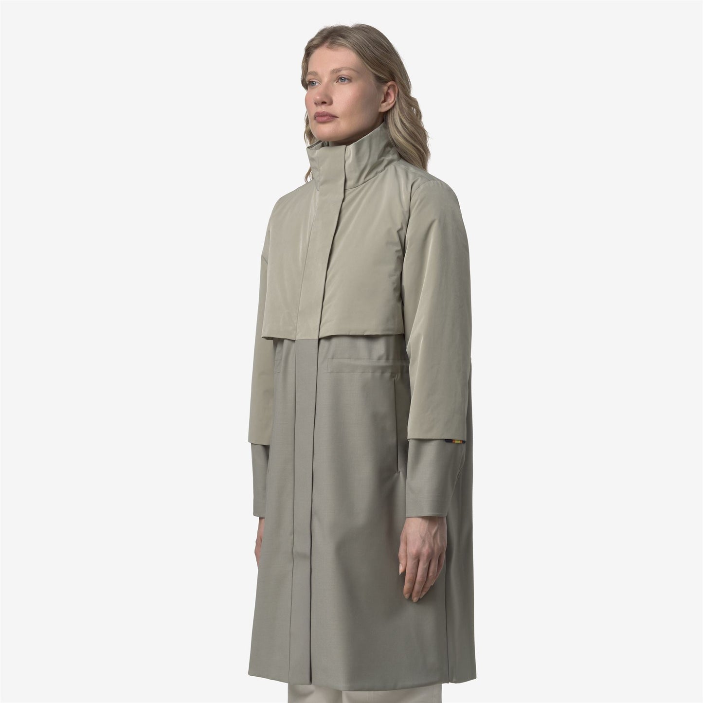ELLA WOOL NYLON MIX - Jackets - Long - WOMAN - Green Oak-Green Oak