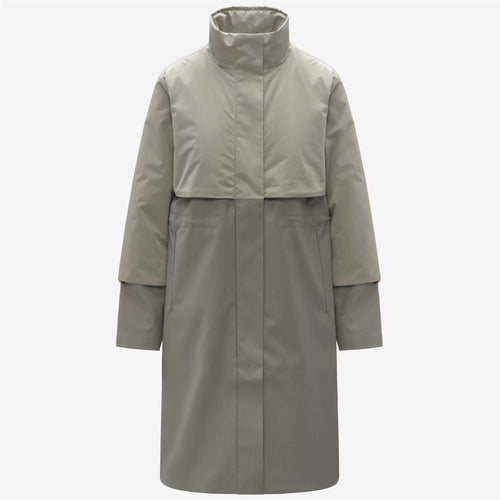 ELLA WOOL NYLON MIX - Jackets - Long - WOMAN - Green Oak-Green Oak