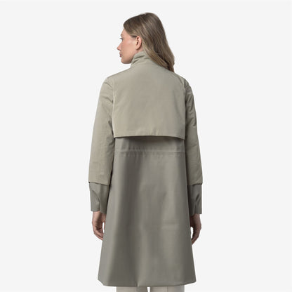 ELLA WOOL NYLON MIX - Jackets - Long - WOMAN - Green Oak-Green Oak