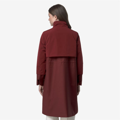 ELLA WOOL NYLON MIX - Jackets - Long - WOMAN - Red Syrah Combo