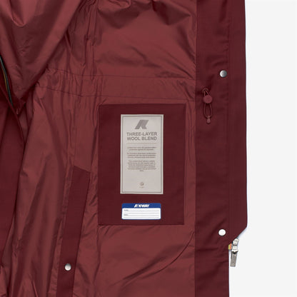 ELLA WOOL NYLON MIX - Jackets - Long - WOMAN - Red Syrah Combo