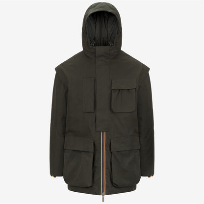 OTTO COTTON FEEL - Jackets - Mid - MAN - Green Blackish Combo