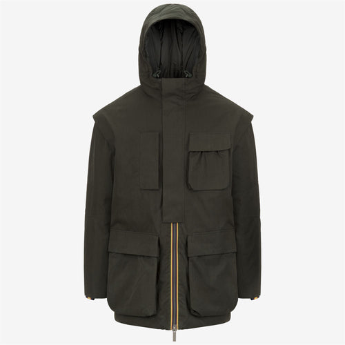 OTTO COTTON FEEL - Jackets - Mid - MAN - Green Blackish Combo