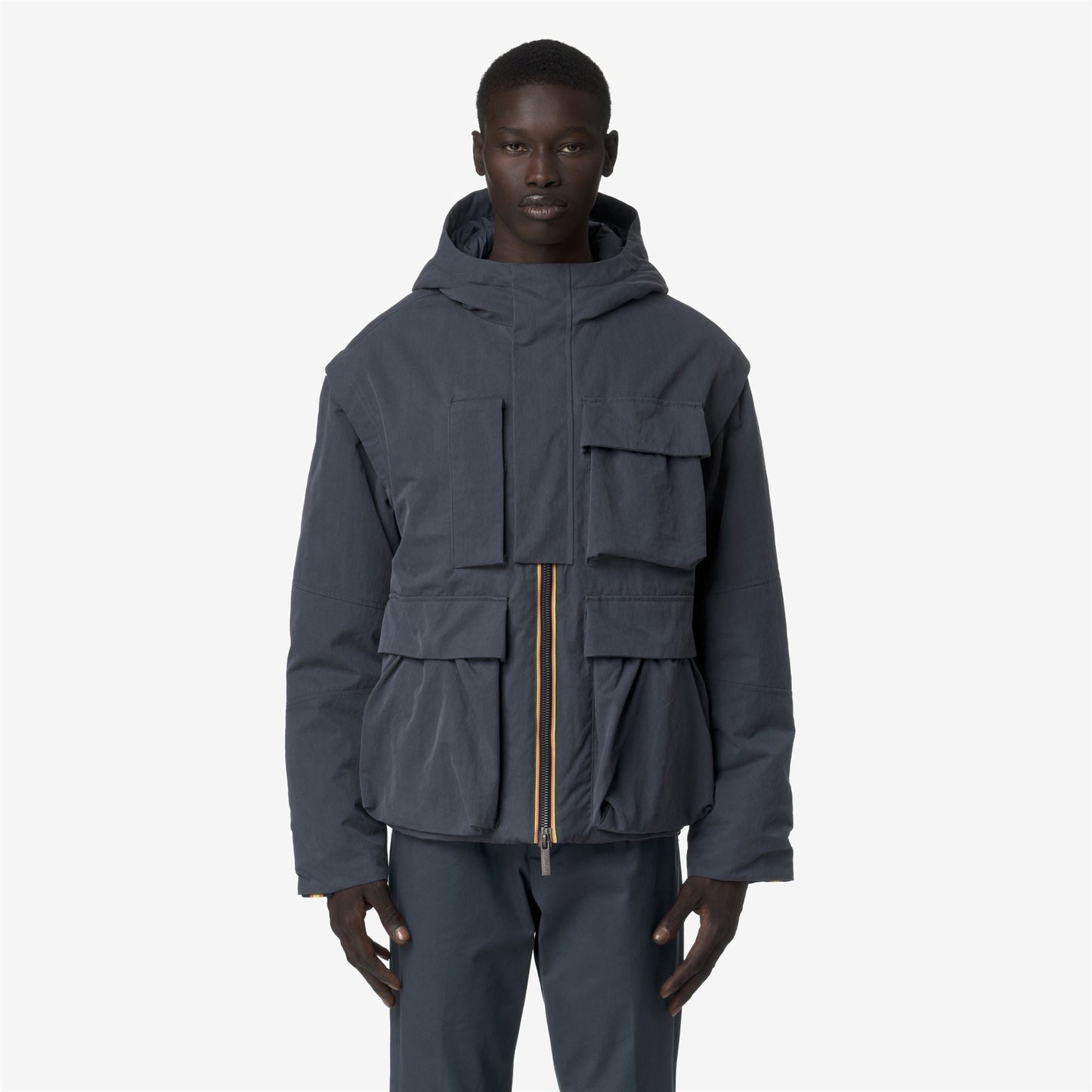 GUILLERMO COTTON FEEL - Jackets - Short - MAN - Blue Airforce Combo