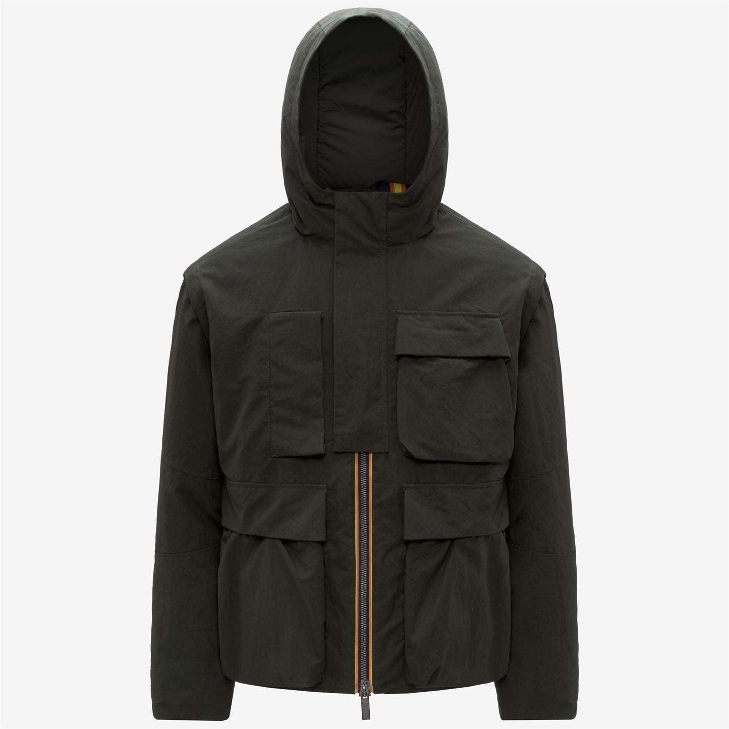 GUILLERMO COTTON FEEL - Jackets - Short - MAN - Green Blackish Combo