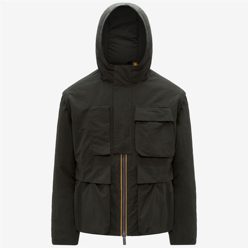 GUILLERMO COTTON FEEL - Jackets - Short - MAN - Green Blackish Combo