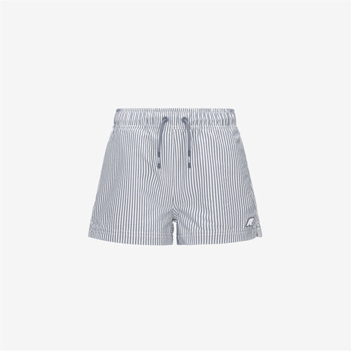 P. HAZEL STRIPES BEACH - Bathing Suits - Swimming Trunks - BOY - WHITE-GREY MD