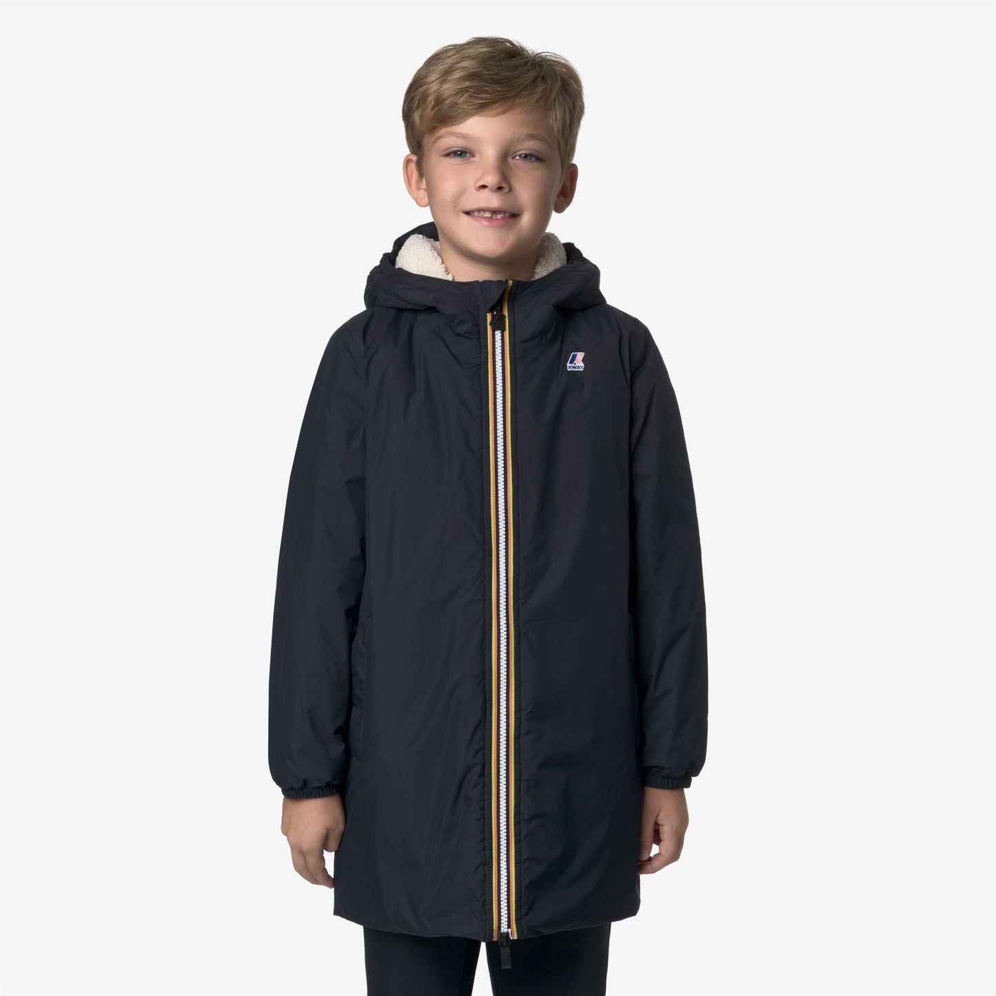 P. LE VRAI 4.0 EIFFEL ORSETTO - Jackets - 3/4 LENGTH - KID UNISEX - Blue Depth