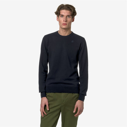SEBASTIEN COTTON PS - Knitwear - Pull Over - MAN - BLUE DEPTH