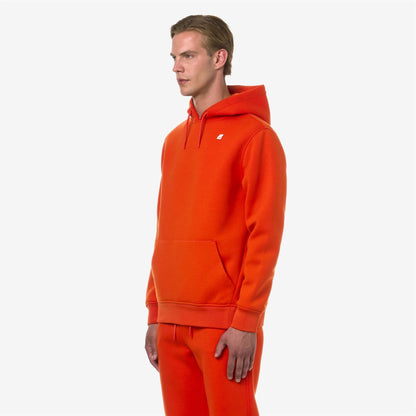 BERNIE SPACER - Fleece - Pull Over - MAN - ORANGE PUMPKIN